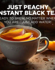 Mauds Instant Peach Tea Insta Just Peachy 26ct Solar Energy Produced Single Serve Peach Flavored Tea Instant Travel Stick Packs Instantly Hot or Iced Tea 100 California Tea Blend