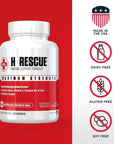 Re+Gen Nutrition H Rescue Immune Support Supplement for Adults - 120 Capsules