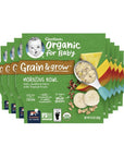 Gerber Organic Grain & Grow Morning Bowl, Oats, Red Quinoa & Farro with Tropical Fruits, 4.5 Ounce (Pack of 8)