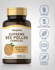 Piping Rock Bee Pollen Complex | 120 Coated Caplets | with Bee Propolis & Royal Jelly | Non-GMO, Gluten Free Supplement