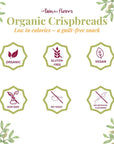 Le Pain Des Fleurs Organic Buckwheat Crispbread  Low Sodium Low Fat Vegan Crackers 6 Pack of 53 oz Boxes