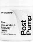 Do Vitamins PostPump Natural Post-Workout Supplement, Post Pump Muscle Building Recovery Powder, BCAA, Creatine, Betaine, Carnitine, Paleo, Keto, Vegan, 30 Servings