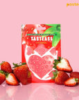 PASTEASE Tastease  Heart Shaped Edible Pasties in Strawberry Candy 13 Piece Set  Fun for A Special Occassion or Everyday  Dimensions 2 x 2 Coverage 1 Inch