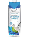 Natures Goodness Coconut Water  3382 Fl Oz 1L No Pulp Sugar Free Vegan Hydrating Naturally