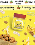 Crazy Go Nuts Walnut Butter - Banana, 9 oz (1-Pack) - Healthy Snacks, Keto, Vegan, Low Carb, Gluten Free, Superfood - Natural, Non-GMO, ALA, Omega 3 Fatty Acids, Good Fats and Antioxidants