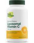 Liposomal Vitamin C - The Only 1500mg Per Capsule (NOT 2) DNA Verified & Potent VIT C - Swallow or Pour Powder into a Drink, All Natural Vegan Friendly, Non-GMO, Gluten & Soy Free