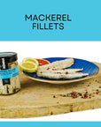 Mackerel Fillets in Oil Wild Caught Skinless Bonless 1058 oz Gourmet ready to eat Mackerel appetizer Keto Snacks Full of Vitamins Low in Mercury Kosher NonGMO Product of Italy Renna