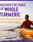 New Chapter Turmeric Supplement, One Daily, Heart, Brain & Healthy Inflammation Support, Supercritical Turmeric Curcumin Means No Black Pepper Needed, Non-GMO, Gluten Free - 60 Count (2 Month Supply)