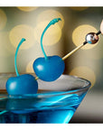 Regal 16 oz Dark Blue Maraschino Cherries with Stems