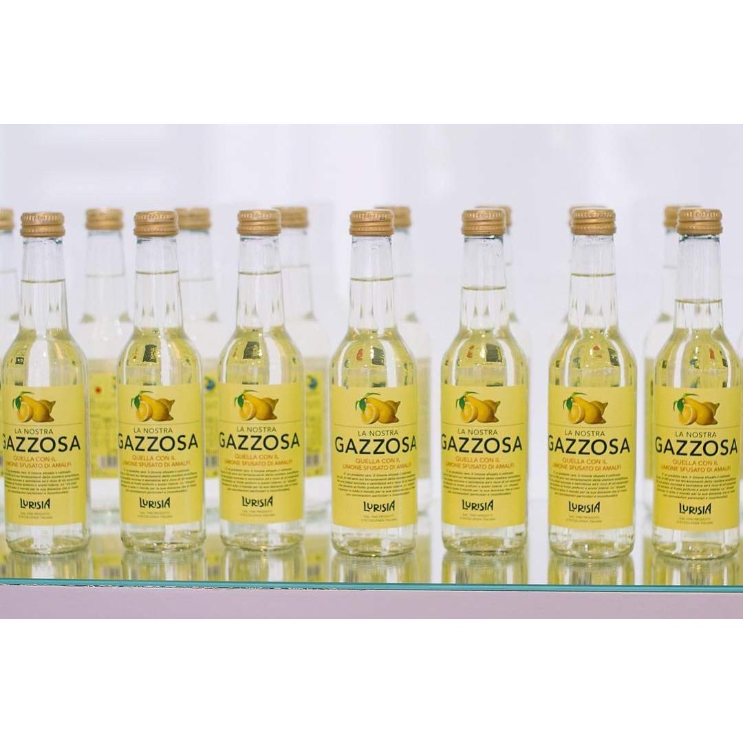 Lurisia La Nostra Gazzosa Sparkling Lemon Beverage 93 fl oz 12 Glass Bottles