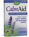 Nature's Way CalmAid Softgels with Silexan Lavender Oil, Helps Reduce Tension and Stress*, Non Drowsy, 30 Softgels