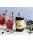 Wood Stove Kitchen  Blueberry  Lavender Mix  Cocktail  Mocktail Mixer  Natural Craft Syrup with Tasty Flavors  Concentrated  Alcohol Free  Aromatic Honey 16 oz