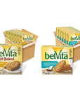 belVita Soft Baked Breakfast Biscuits, Banana Bread Flavor, 6 Boxes of 5 Packs (1 Biscuit Per Pack) & Toasted Coconut Breakfast Biscuits, 6 Boxes of 5 Packs (4 Biscuits Per Pack)