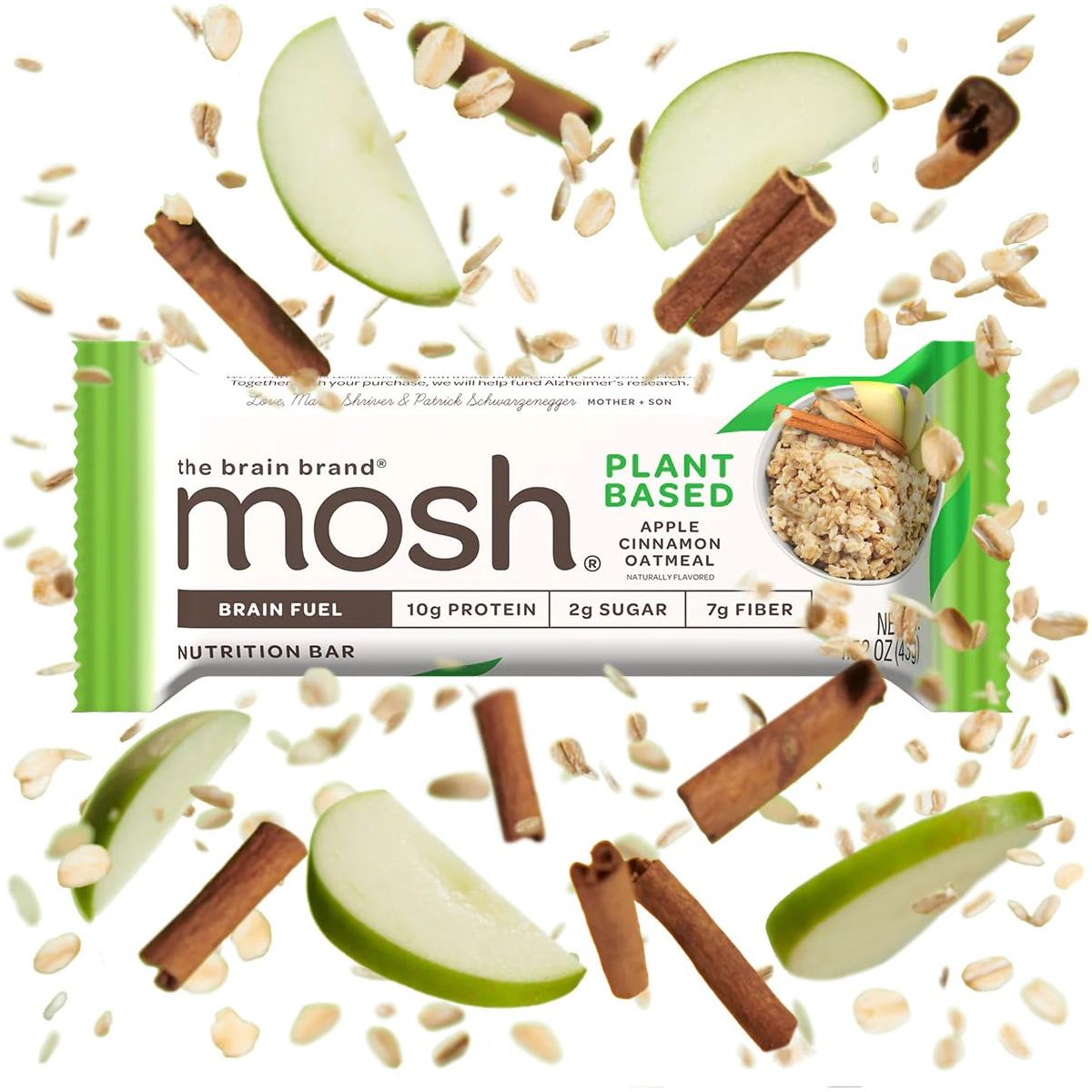 MOSH Variety Pack Plant Based Protein Bars 6pk Keto Snack GlutenFree No Added Sugar 10g Plant Based Protein Lions Mane B12 Vitamins Supports Brain Health Breakfast ToGo