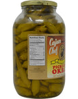 Cajun Chef Pickled Okra 64oz  One Half Gallon Pack of 1  Great in Bloody Marys  Versatile Garnish for Sandwiches Salads Martinis Cheese Boards and More