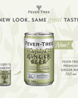 Fever Tree Ginger Beer  Premium Quality Mixer  Refreshing Beverage for Cocktails  Mocktails Naturally Sourced Ingredients No Artificial Sweeteners or Colors  150 ML Cans  Pack of 24