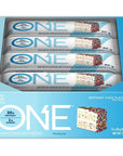 ONE Protein Bars, Birthday Cake, Gluten Free Protein Bars with 20g Protein and only 1g Sugar, Guilt-Free Snacking for High Protein Diets, 2.12 Oz, 12 Count