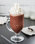 Ghirardelli Premium Frappe Mix Variety Mocha Flavored Coffee Added and Chocolate Flavored No Coffee Added with Ghirardelli Stamped Barista Spoon