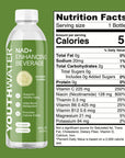 YOUTHWATER Cucumber NAD Enhancing Flavored Water 0 Sugar Low Calorie With Vitamin C B and NAD Precursors Pack of 12