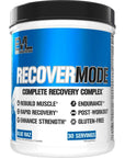 Evlution Nutrition Recover Mode- Complete Post Workout with BCAAs, Immunity Support, Vitamin C, D & E, Electrolytes, Hydration, Creatine, Glutamine, Beta-Alanine, L-Carnitine, 30 Serve, Blue Raz