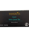 Shangri La Wellness Tea Organic Verve Green Herbal Tea 2 Pack 15 Sachet Tea Bags Ginger Lemongrass and Ginseng