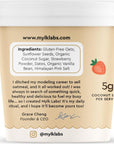 Mylk Labs - Strawberry Vanilla Instant Oatmeal Cups - Nut Free, Gluten Free, High Fiber, High Protein, Non GMO, Low Sugar, Quick Breakfast Oats - 12 Pack