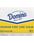 Domino Pure Cane NON-GMO Granulated Sugar, 0.10 Ounce (2.83 Gram) Packets, Pack of 500 in Dispenser Box