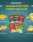 c Idahoan Instant Mashed Potatoes Packets Variety Pack Bulk Bundle with Raw Earth Colors Spoonatula