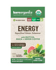 BareOrganics Energy Superfood Drink Mix Organic Energy 5 Sticks