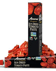 Amore Vegan Sun Dried Tomato Paste In A Tube  Non GMO Certified and Made In Italy Pack of 6