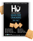 Hu Gluten Free Crackers | Sea Salt Crackers 2 Pack | Gluten Free, Grain Free, Low Carb Crackers