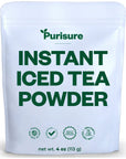 Purisure Unsweetened Iced Tea Powder Instant Black Tea Powder Real Black Tea Leaves Powdered Iced Tea Unsweetened with ZeroCalories Sugarless Instant Tea Powder 4 oz 192 Serving Pack