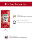 Heinz Ketchup Packets (9g) - 50 Count - Ketchup Condiment Packs in LK Food Safe Slide Seal Bag, bundle packaged by CMC Products