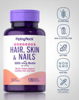 Piping Rock Hair Skin and Nails Vitamins | 120 Pills | 3000 mcg of Biotin | with Collagen | Multivitamin | Non-GMO, Gluten Free Supplement