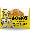 Bobos Oat Bites Lemon Poppyseed 13 oz Bites 30 Pack Box Gluten Free Whole Grain Snack Vegan OnTheGo