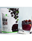 Antler Farms  100 Pure Organic Raw Acai Powder 30 Servings 150g  Vegan Gluten Free Freeze Dried Hand Picked from Wild Acai Palm Trees in The Rainforest of Brazil Certified USDA Organic