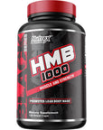 Nutrex Research HMB 1000 MG | Supports Muscle Recovery, Reduce Skeletal Muscle Damage, Increased Strength, Prevent Muscle Loss | 120 Capsules