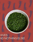 LYOH Freeze-Dried Chives ? Gourmet Herbs, Spices and Seasonings ? All-natural ? Vegan, Gluten Free, Additive-Free, No salt added | 0.18 Ounce