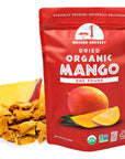 Mavuno Harvest Mango Dried Fruit Snacks | Unsweetened Organic Dried Mango Slices | Gluten Free Healthy Snacks for Kids and Adults | Vegan, Non GMO, Direct Trade | 1 Pound Resalable Bag