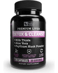 Véla Colon Cleanse & Liver Detox Formula Cleanse - 120 Capsule