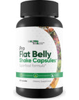 Pro Flat Belly Shake Capsules - Gut Cleanse to Help Reduce Bloating - Body Cleanse & Digestive Cleanse - Support Overall Health with Cleansing - Help Clear Waste & Toxins with Cleanse Supplements