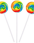 Rainbow Swirl Pops  40 Suckers