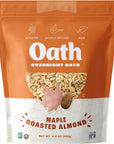 OATH Maple Roasted Almond Overnight Oats Gluten Free Non GMO Vegan Kosher 116 OZ Pack of 1