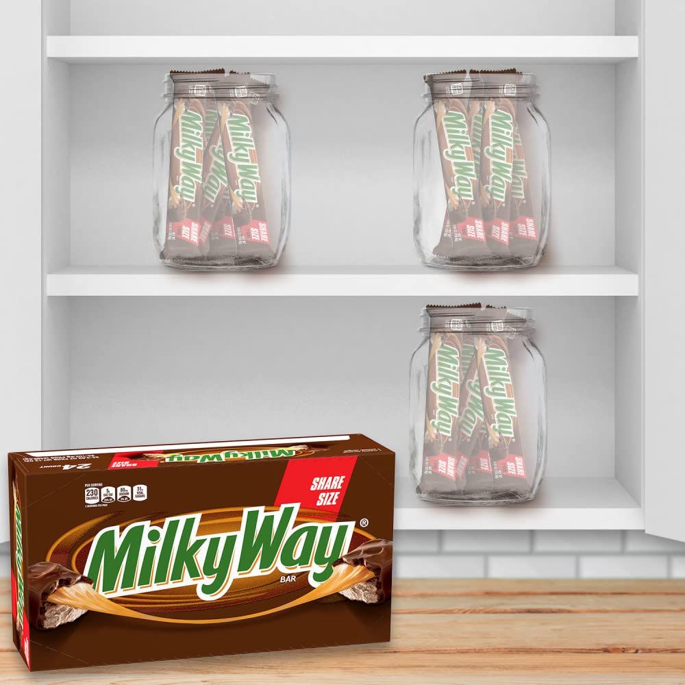 Milky Way Milk Chocolate Sharing Size Candy Bars 363 Ounce Pack of 24