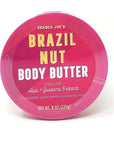 Trader Joe's Brazil Nut Body Butter Made With Acai and Guarana Extracts Net Wt. 8 Oz (227g) - Pack of 1