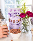 Daily Crunch Sprouted Almonds 5 Ounce Resealable Bags Cacao and Sea Salt 2 Pack Packaging May Vary  Sprouted and Dehydrated for a Unique Crunch Keto Friendly NonGMO Oil and Salt Free Vegan Healthy Snack