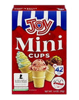 Joy Mini Cups Miniature Ice Cream Cones For Kids Desserts Cupcake Cones Cake Pops 42 Count 1 Box42 cones