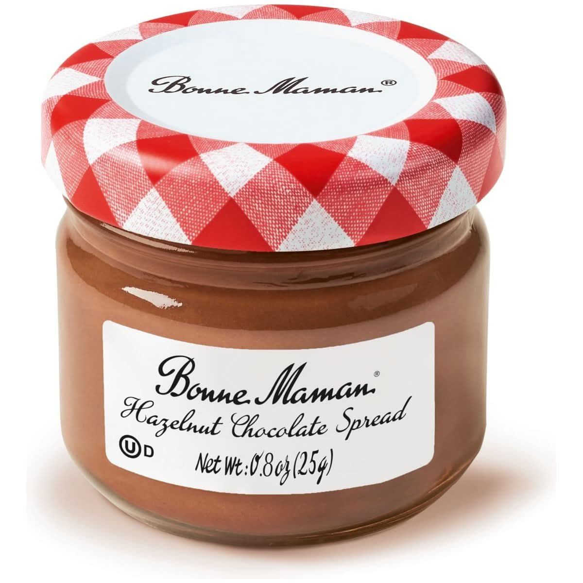 Gift Box of 8 Bonne Maman Hazelnut Chocolate Spread Mini 08 oz Jars