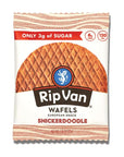 Rip Van Wafels Snickerdoodle Stroopwafels  Healthy Snacks  Non GMO Keto Friendly  Office Snacks  Low Sugar 3g  Low Calorie  12 Pack