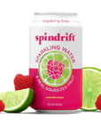 Spindrift Sparkling Water Raspberry Lime Flavored Made with Real Squeezed Fruit Only 9 Calories per Can 12 Fl Oz Cans Pack of 24